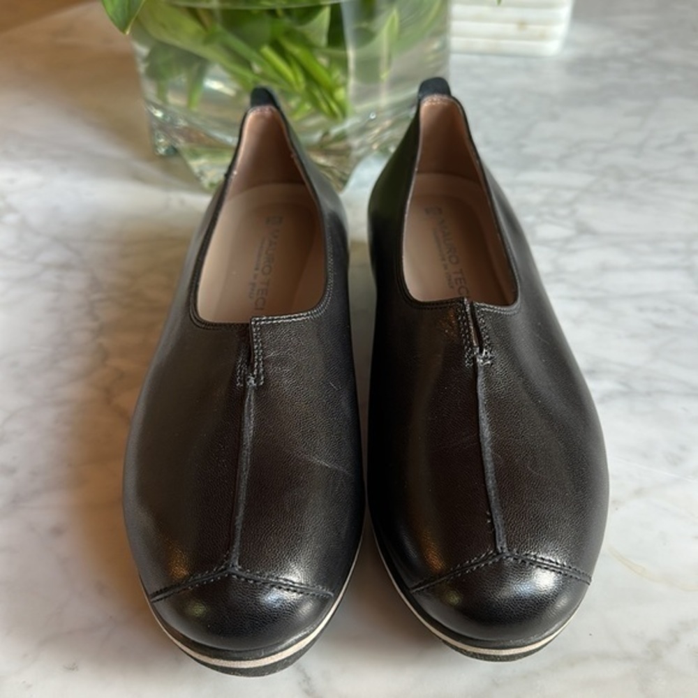 Mauro Teci handmade in Italy black leather shoes, size 37.5 - Picture 3 of 9